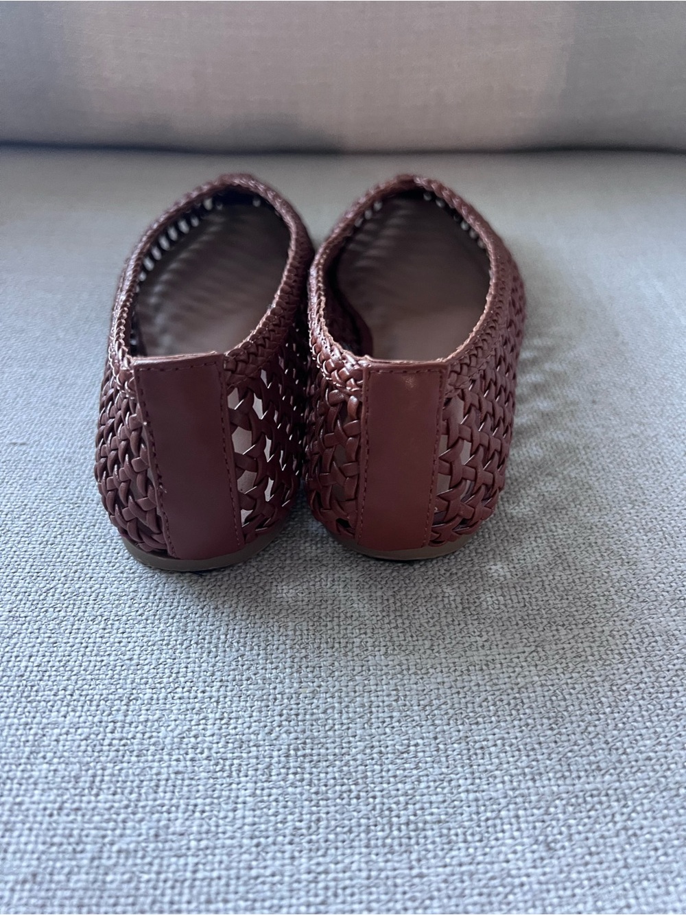 Universal Thread Woven Slip-On Flats in Brown - Worn Once - Picture 5 of 6